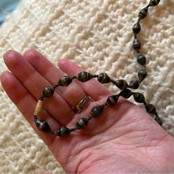 3 Strand Beaded Necklace—Fall Colors 🍁 - Picture 4 of 5